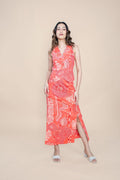 BOTTOMS Earth Core Midi Skirt (Living Coral)