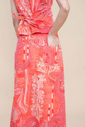 BOTTOMS Earth Core Midi Skirt (Living Coral)