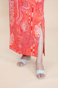 BOTTOMS Earth Core Midi Skirt (Living Coral)
