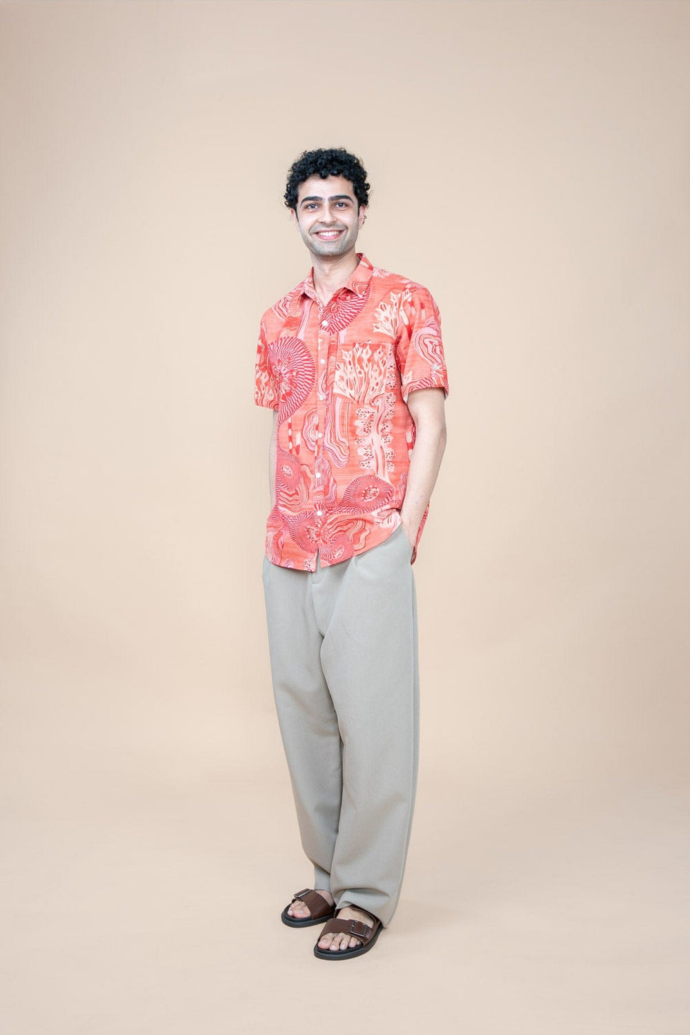 SHIRTS Earth Core Printed Shirt (Living Coral)