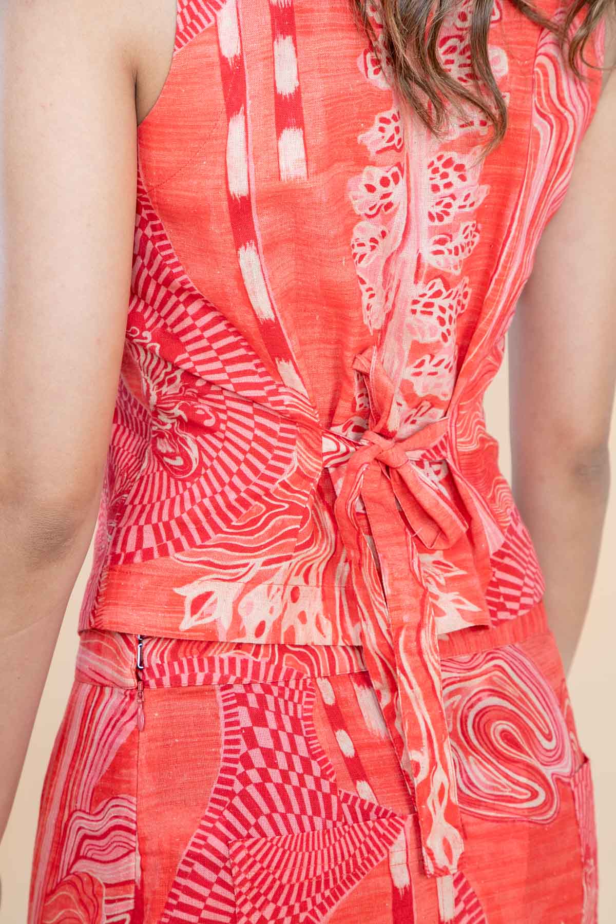 TOPS Earth Core Waistcoat (Living Coral)