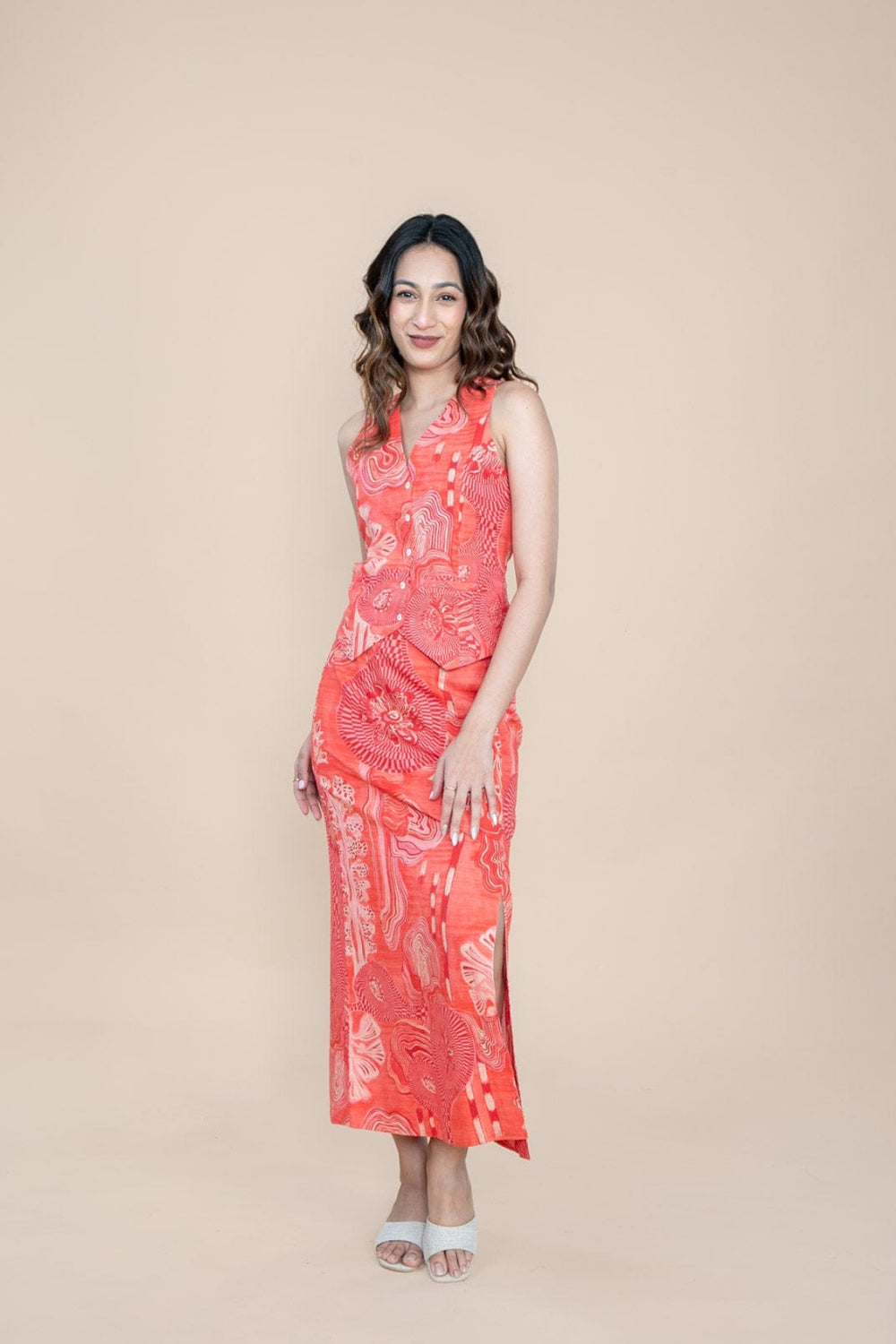 TOPS Earth Core Waistcoat (Living Coral)