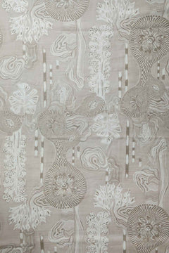 Earth Core Taupe Printed Upholstery Fabric