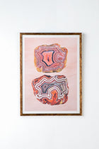 Echoes In Agate Wall Art (Red Harmony)