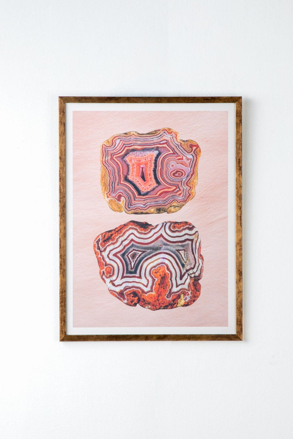 Echoes In Agate Wall Art (Red Harmony)