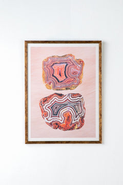 Echoes In Agate Wall Art (Red Harmony)
