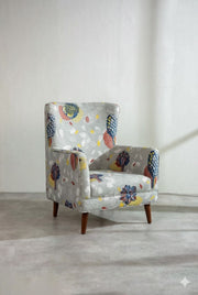 PRINT & PATTERN UPHOLSTERY FABRICS Elae Printed Upholstery Fabric (Grey)