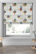 PRINT & PATTERN HEAVY FABRICS Elae Printed Heavy Fabric And Curtains (Grey)