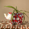 Ele In The Garden Ceramic Centerpiece (Rust Red)