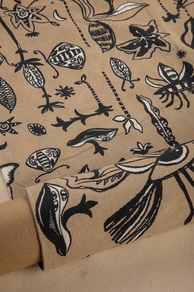 PRINT & PATTERN UPHOLSTERY FABRICS Eye In The Sky Printed Upholstery Fabric (Taupe)