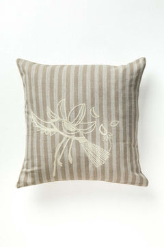 Eye In The Sky  Beige Grey Cushion Cover (61 X 61 Cm)