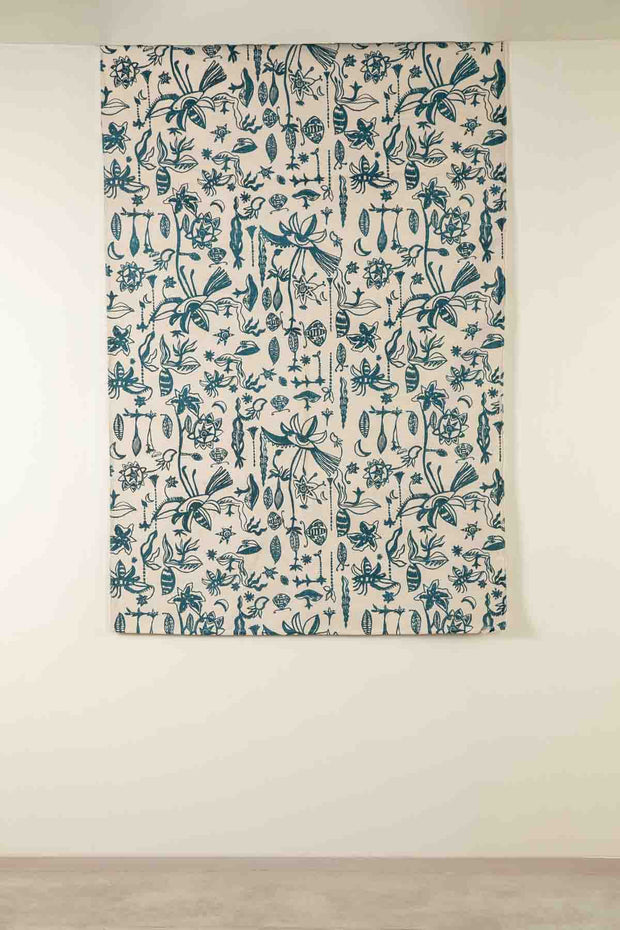 PRINT & PATTERN RUGS Eye In The Sky Printed Rug (Moonlit Blue)