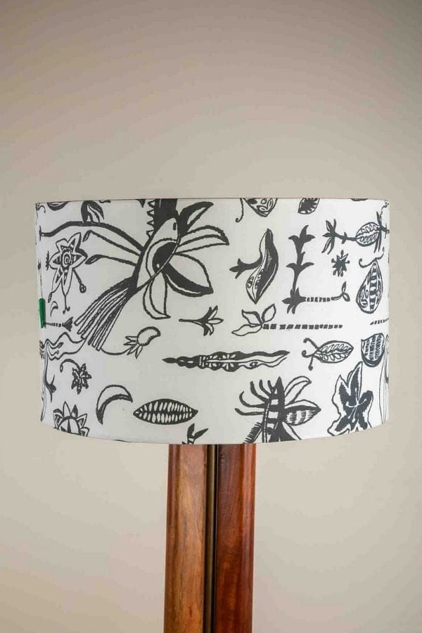 Eye In The Sky Extra Large Drum Lampshade (Charcoal)