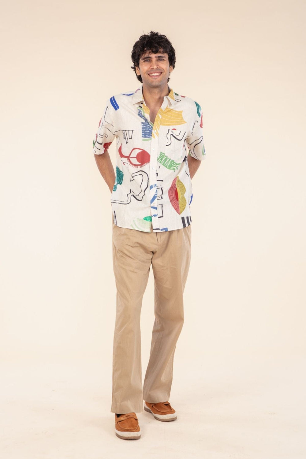 SHIRTS Face To Face Printed Shirt (Multi Muted)