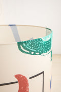 LAMPSHADES Face To Face Extra Large Drum Lampshade (Multi-Colored)