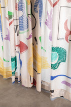 Face To Face Multi Muted Sheer Fabric And Curtains