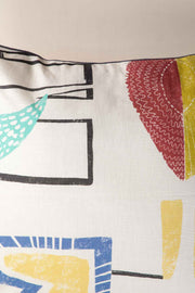 PRINT & PATTERN CUSHIONS Face To Face Multi-Colored Cushion Cover (61 X 61 Cm)