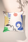 PRINT & PATTERN CUSHIONS Face To Face Multi-Colored Cushion Cover (61 X 61 Cm)