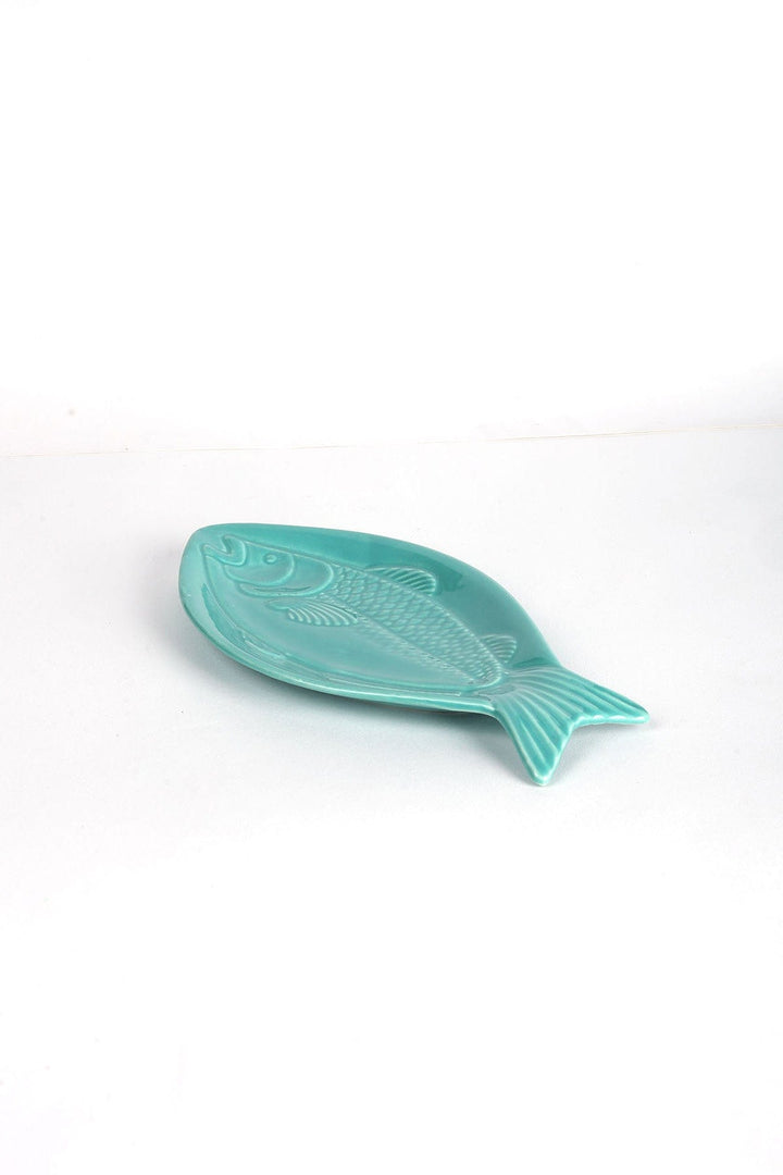 SERVING PLATTERS Fin And Tail Ceramic Shaped Platter