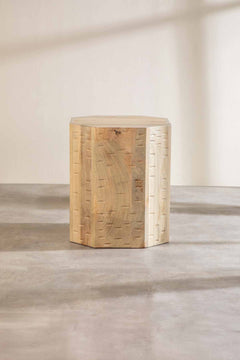 Fire Hand Carved Side Table
