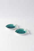 SNACK PLATES Fish Ceramic Small Plate (Set Of 2)