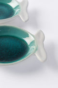 SNACK PLATES Fish Ceramic Small Plate (Set Of 2)