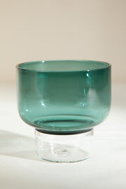 DRINKING GLASSES Flare Teal Cocktail Glasses (Set Of 2)