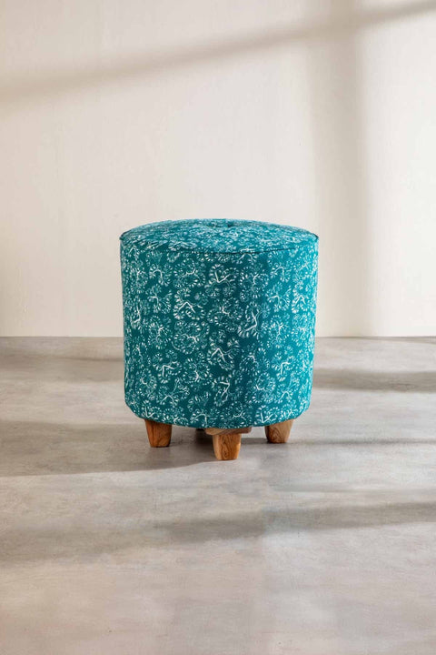 OTTOMANS Flower Pouffe