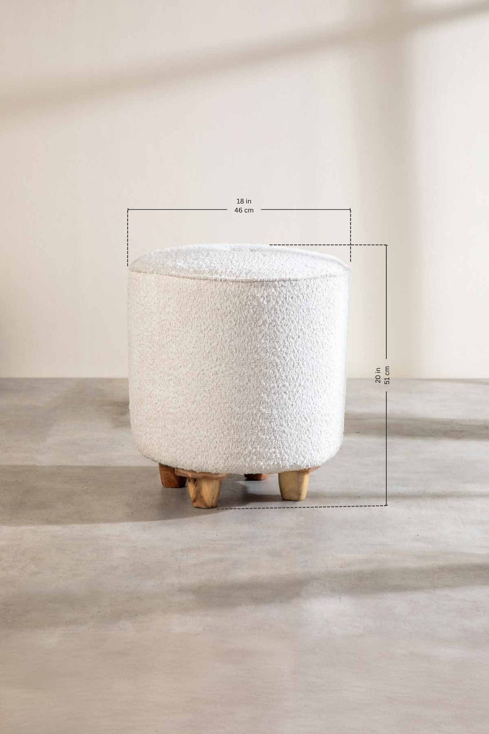 Boucle Off White Fabric