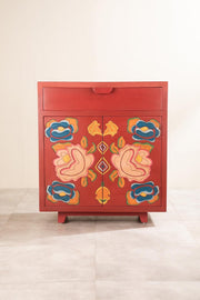 CABINETS Flower Of Life Hand Carved Cabinet