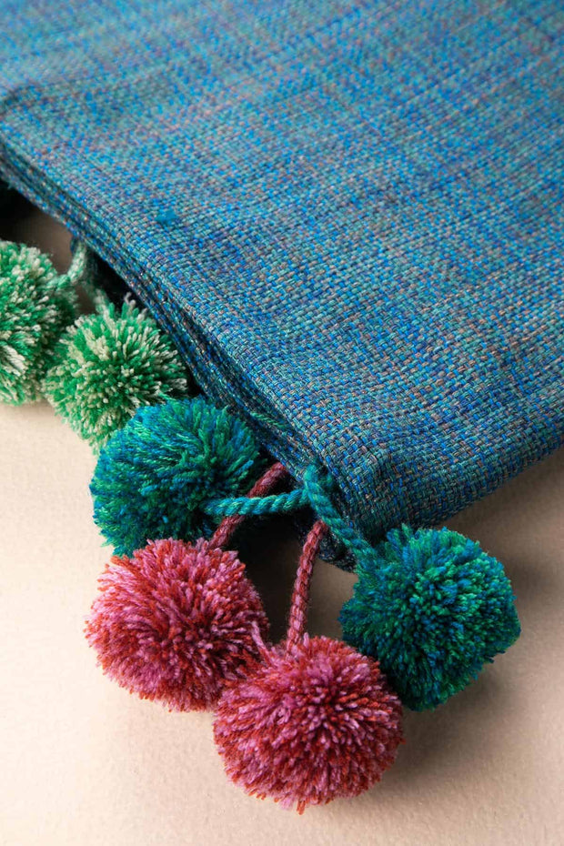 THROWS Forest Green Tweed Sofa Throw