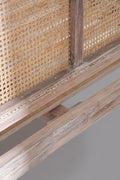BED Copy of Four Poster Wicker Bed (White Wash)