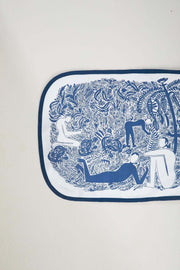 TABLE MATS Fragrant Field  Indigo Table Mat