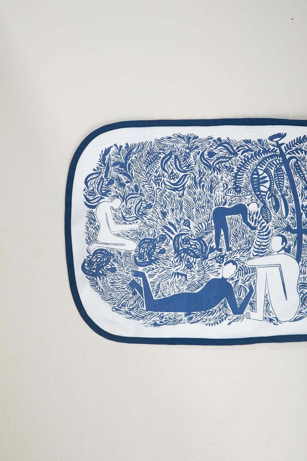 TABLE MATS Fragrant Field  Indigo Table Mat