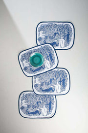 TABLE MATS Fragrant Field  Indigo Table Mat