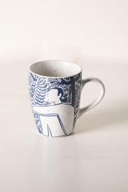 MUGS & CUPS Fragrant Fields Indigo Coffee Mug (Set Of 2)