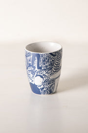 MUGS & CUPS Fragrant Fields Indigo Coffee Mug (Set Of 2)