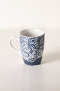 MUGS & CUPS Fragrant Fields Indigo Coffee Mug (Set Of 2)