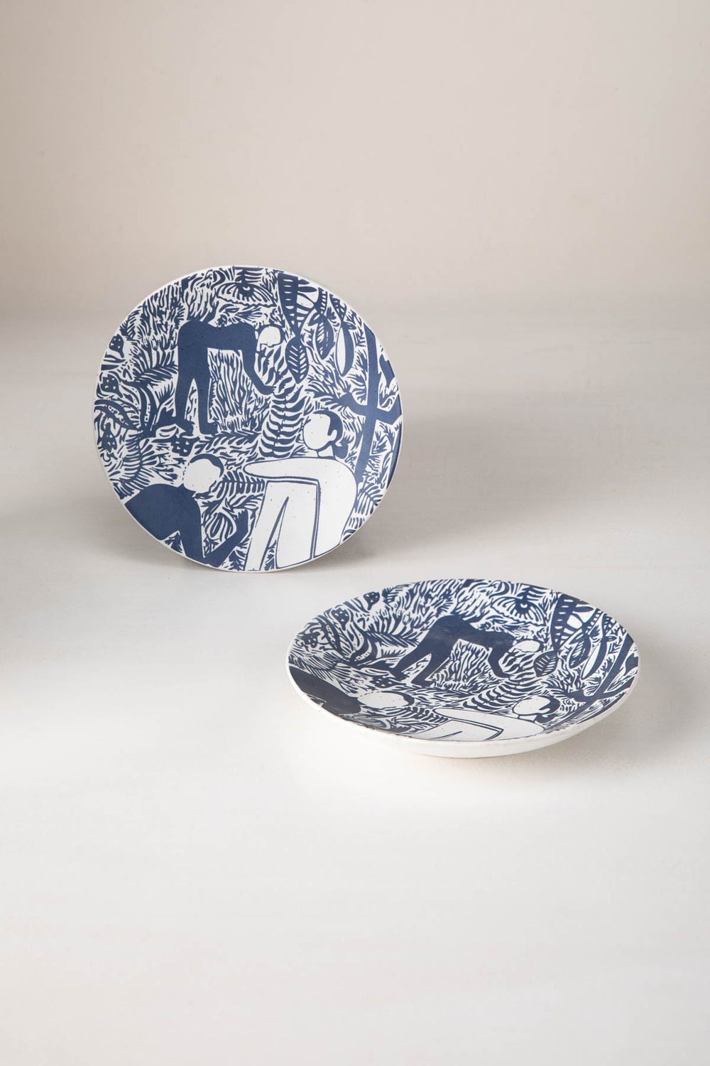 Fragrant Fields Ceramic Snack Plate (Set Of 2)