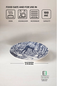 SNACK PLATES Fragrant Fields Ceramic Small Plate (Set Of 2)