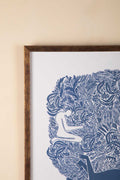 WALL ACCENTS Fragrant Fields Wall Art (Indigo)