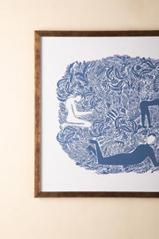 WALL ACCENTS Fragrant Fields Wall Art (Indigo)