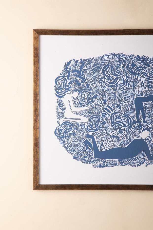 WALL ACCENTS Fragrant Fields Wall Art (Indigo)
