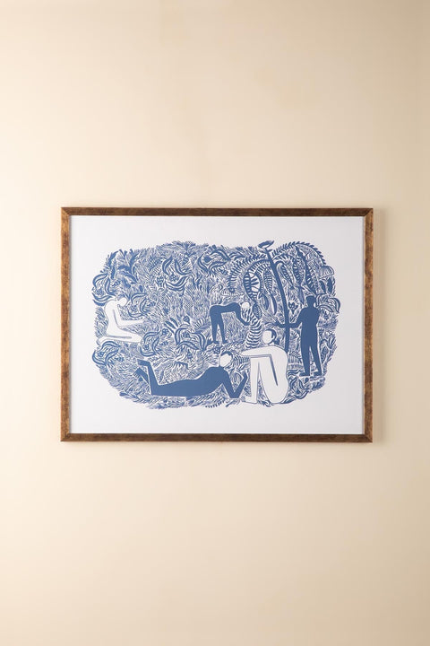 WALL ACCENTS Fragrant Fields Wall Art (Indigo)