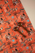 PRINT & PATTERN UPHOLSTERY FABRICS Fragrant Journey Printed Upholstery Fabric (Dusky Red)
