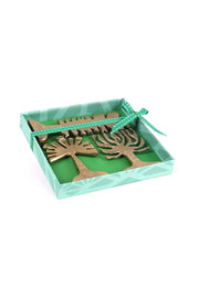 FIGURINES Freedom Flora Metal Sculpture (Set Of 3)