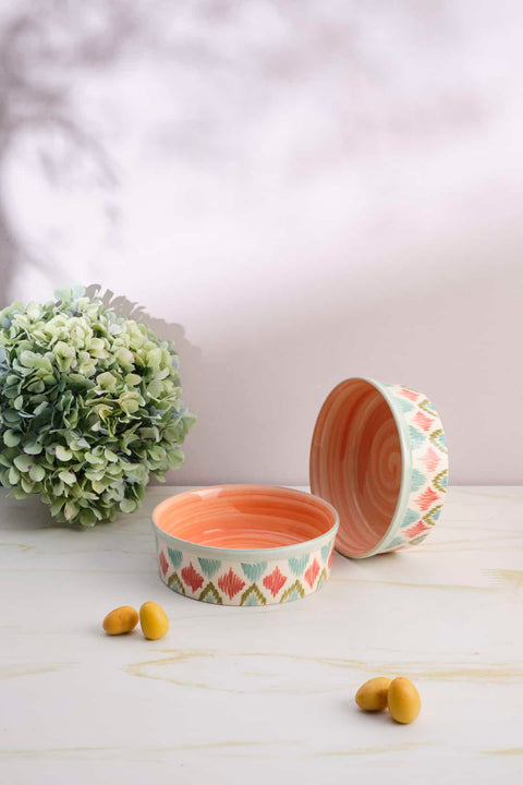 SERVING BOWLS Freedom Folk Small Straight Serving Bowl