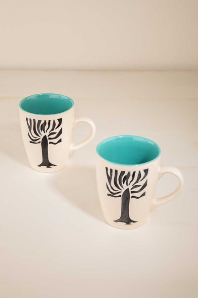 MUGS & CUPS Freedom Tree Ceramic Coffee Mug (Set Of 2)