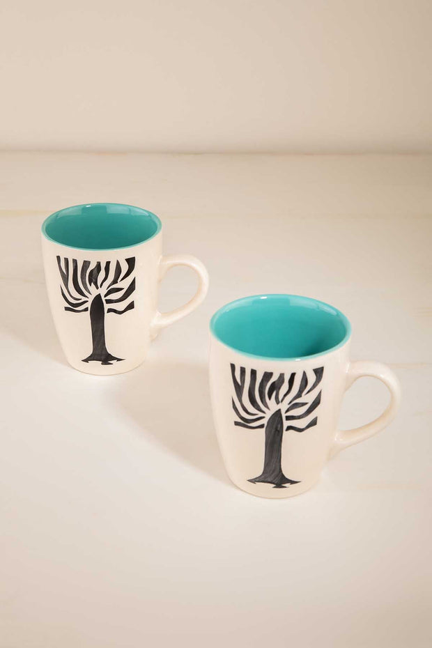 MUGS & CUPS Freedom Tree Ceramic Coffee Mug (Set Of 2)