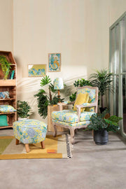 ARMCHAIRS & ACCENTS French Bergere Teak Wood Armchair